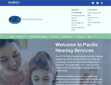 Tablet Screenshot of pacifichearing.com